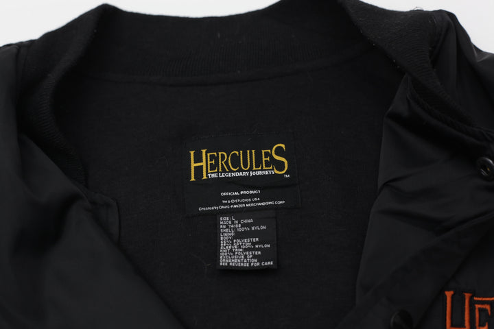 Vintage Hercules The Legendary Journey Black Bomber Jacket