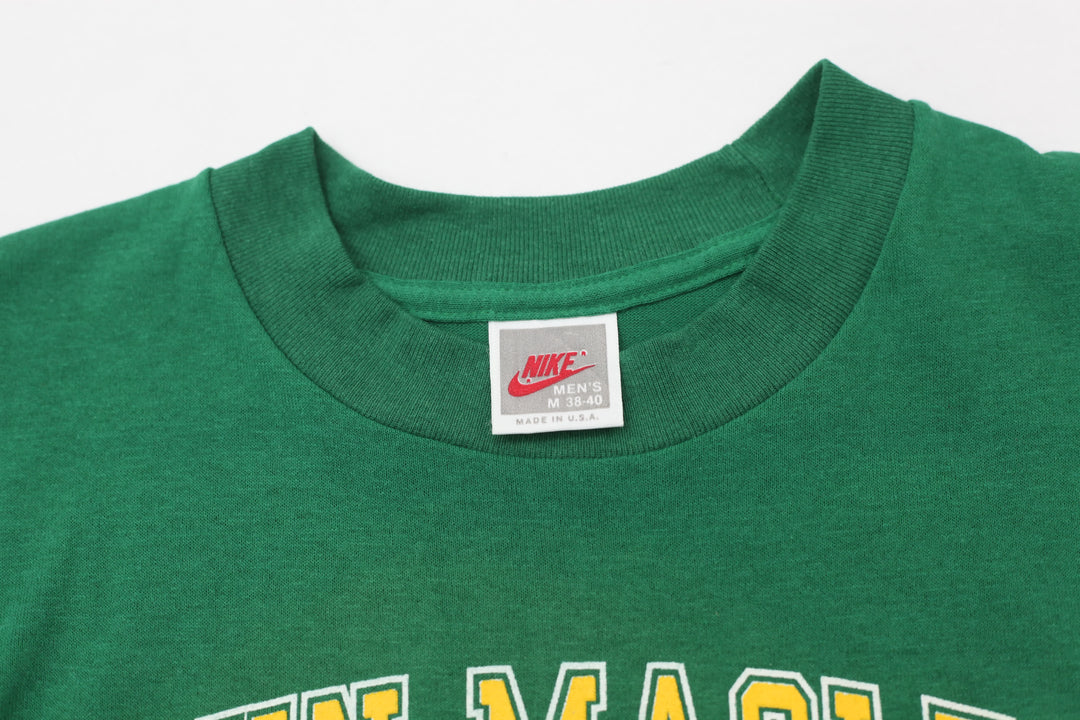 90's Nike John MacLeod Notre Dame Basketball Camp VNTG Single Stitch T-Shirt Made In USA