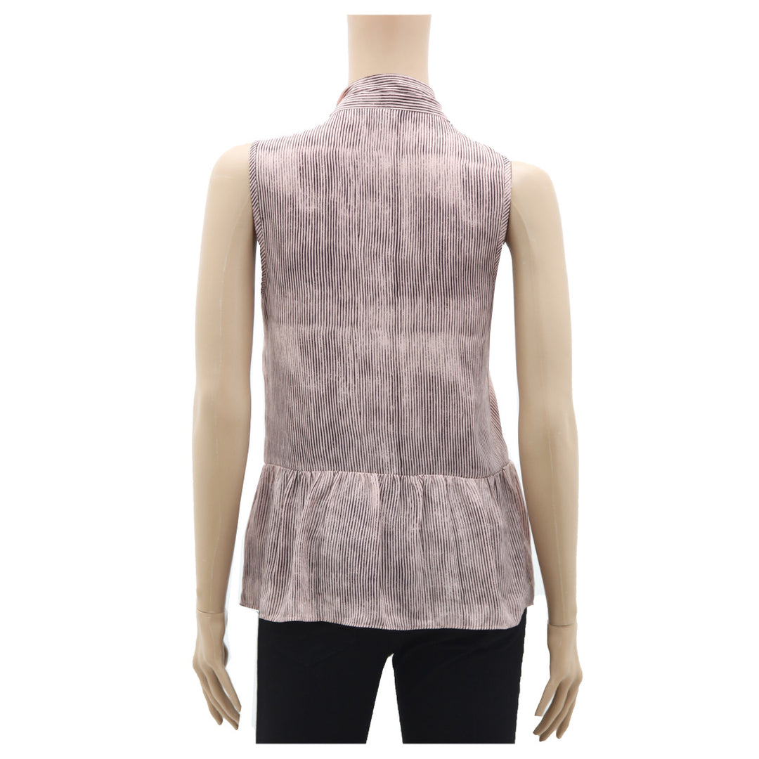 Ladies  RW & Co. Bow Tie Neck Sleeveless Top