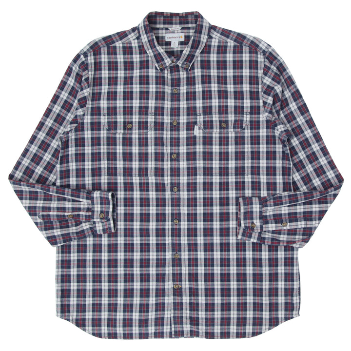 Mens Carhartt Relaxed Fit Long Sleeve Flannel Shirt