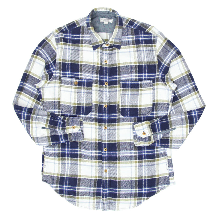 Mens Wallace and Barnes Flannel Long Sleeve Shirt