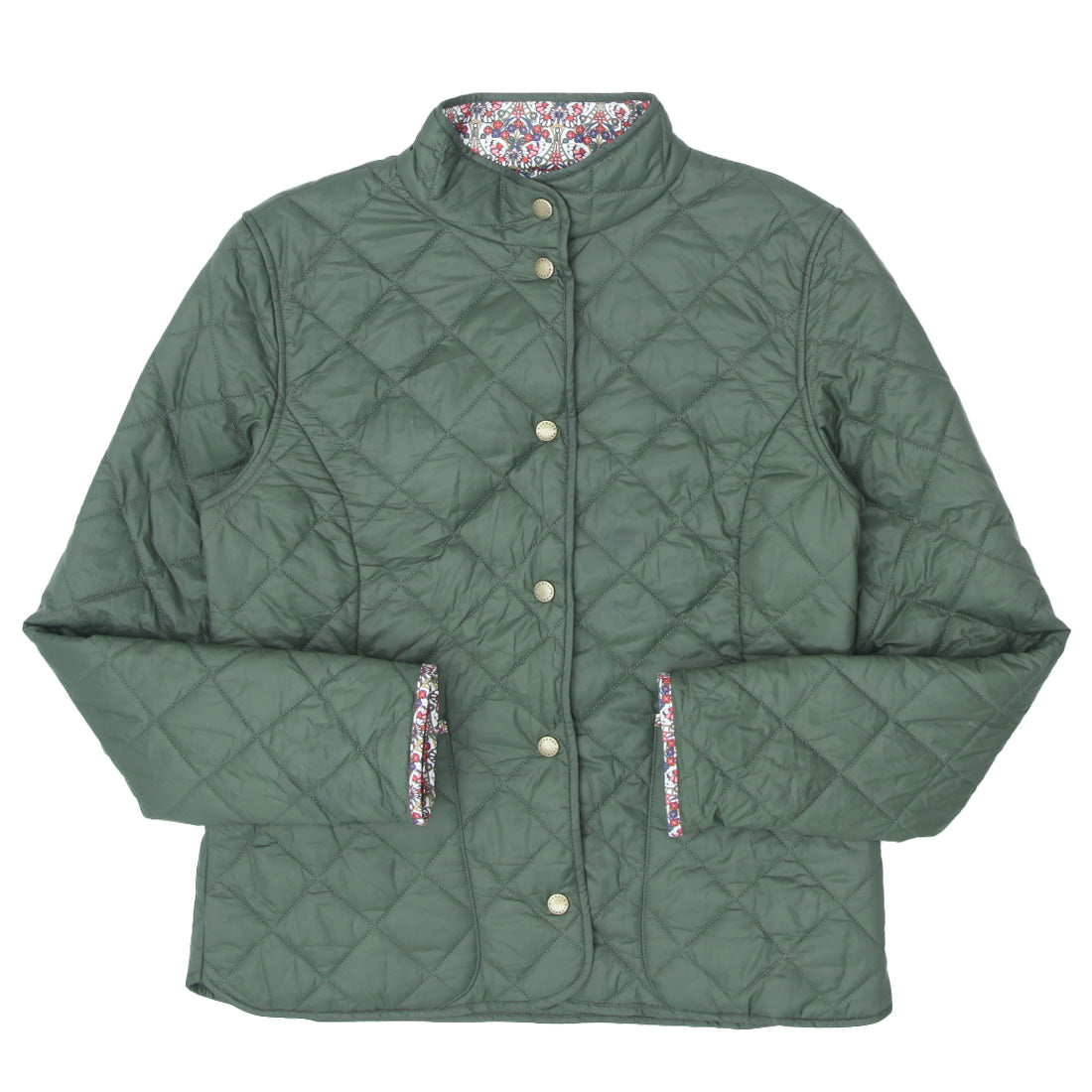 Barbour Ladies Evelyn Quilt with Liberty Print