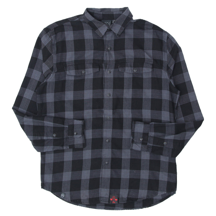 Mens Stormtech Logan Snap Front Long Sleeve Flannel Shirt