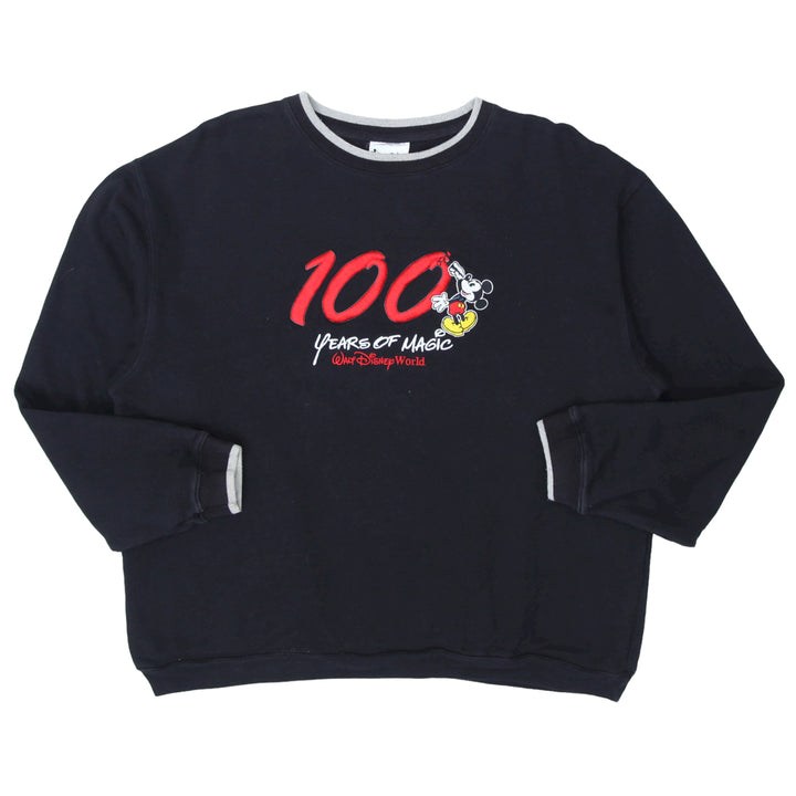 Vintage Walt Disney Mens 100 Years Of Magic Crewneck Sweatshirt