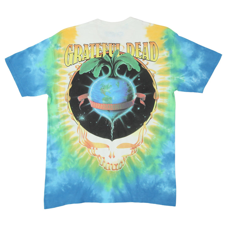 Mens Grateful Dead keep It Green Tie Dye T-Shirt Liquid Blue L