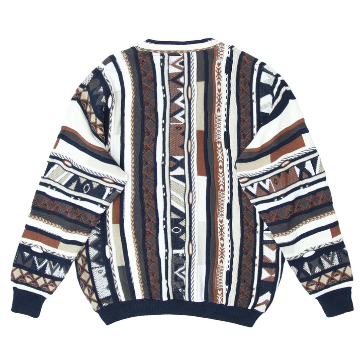 Tosani Coogi Style V-Neck Vintage Sweater