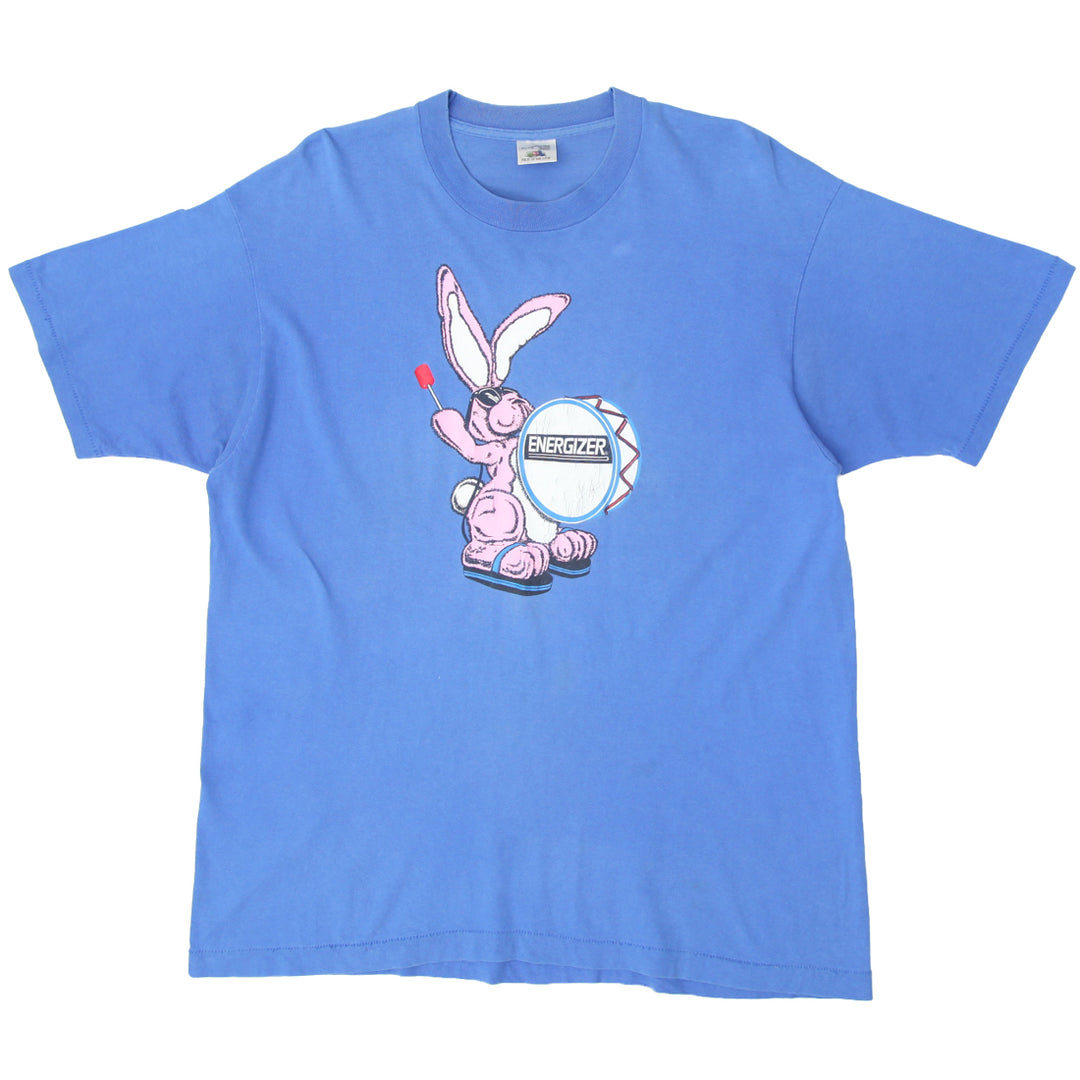 Vintage Energizer Bunny Single Stitch T-Shirt Blue Fruit of the Loom XL