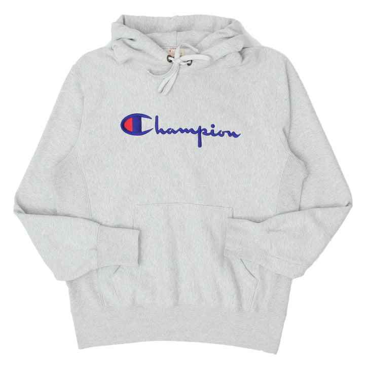 Vintage Champion Reverse Weave Logo Embroidered Warm Up Pullover Hoodie