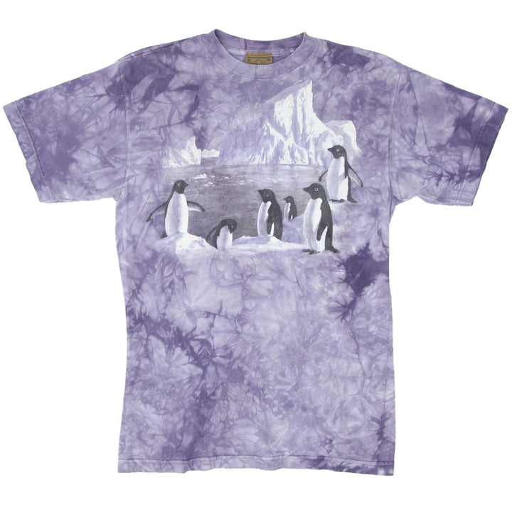1993 Vintage The Mountain Penguin Glacier Tie Dye -Shirt Purple M