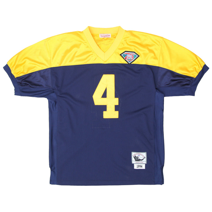 Mens Mitchell & Ness NFL Brett Favre # 4 1994 Throwback Football Jersey