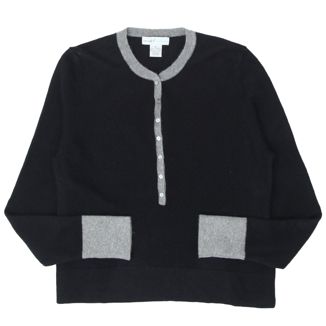 Ladies Wendy B. Half Button Cashmere Sweater