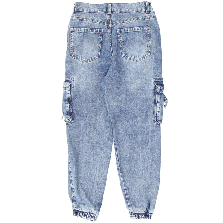 Ladies Bluenotes Baggy Cargo Jogger Denim Pants