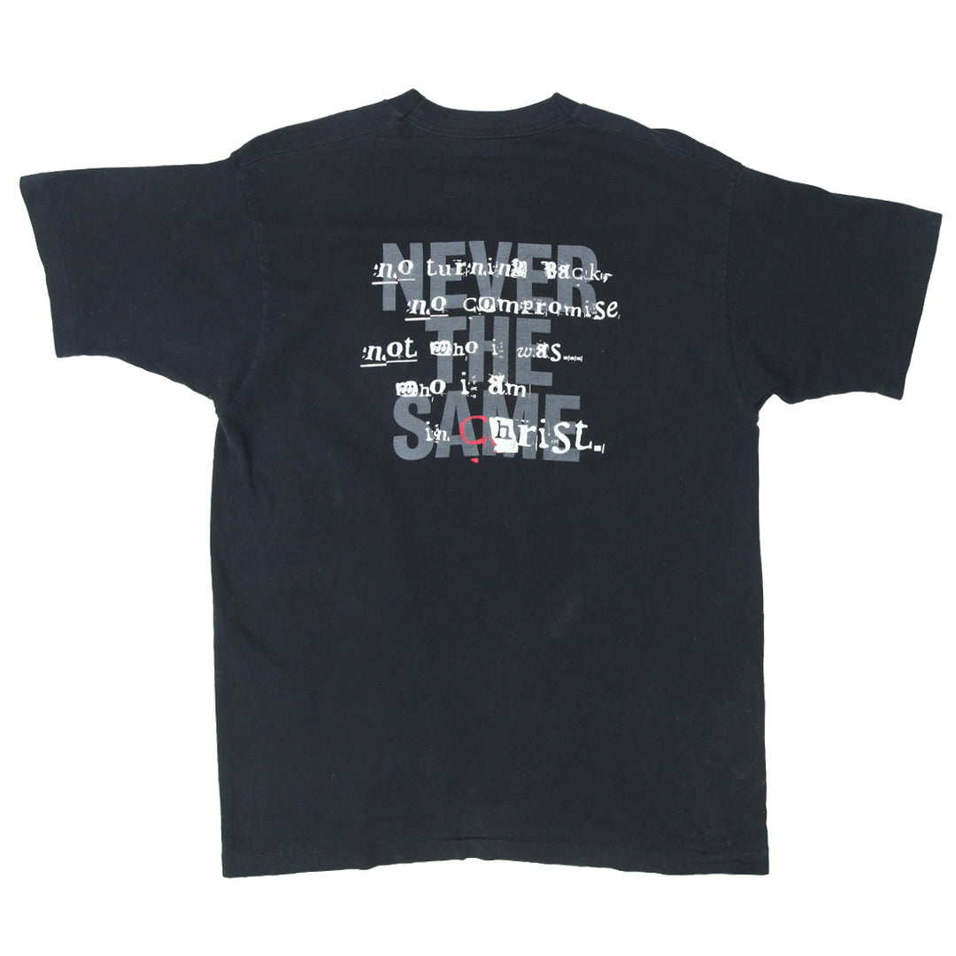 Vintage Never The Same No Turning Back No Compromise T-Shirt S.Stitch Black XL