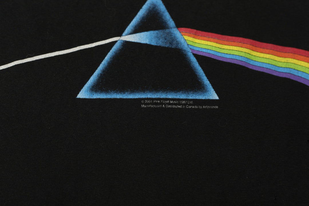 2001 Vintage Pink Floyd Dark Side Of The Moon T-Shirt Black Artimonde