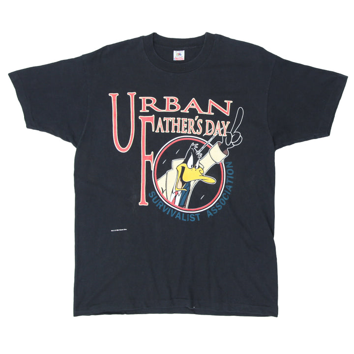 1994 Vintage Daffy Duck Urban's Father's Day T-Shirt S. Stitch Made In USA Black XL