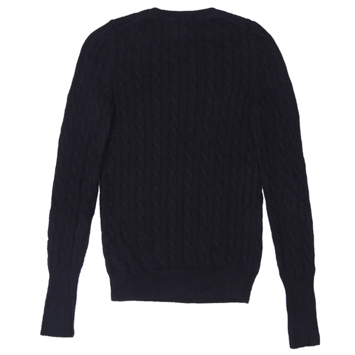 Mens GAP Cable Knit Sweater Black