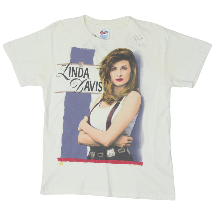 1994 Vintage Linda Davis Tour T-Shirt Single Stitch Made In USA White Hanes L