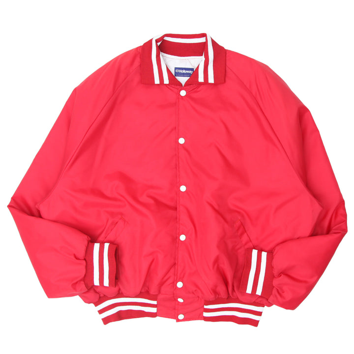 Vintage Holloway Red White Stripe Bomber Jacket