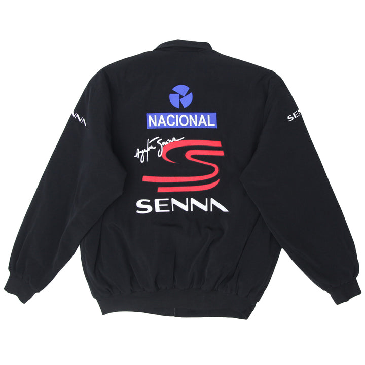 Mens Ayrton Senna Full Zip Bomber Racing Jacket