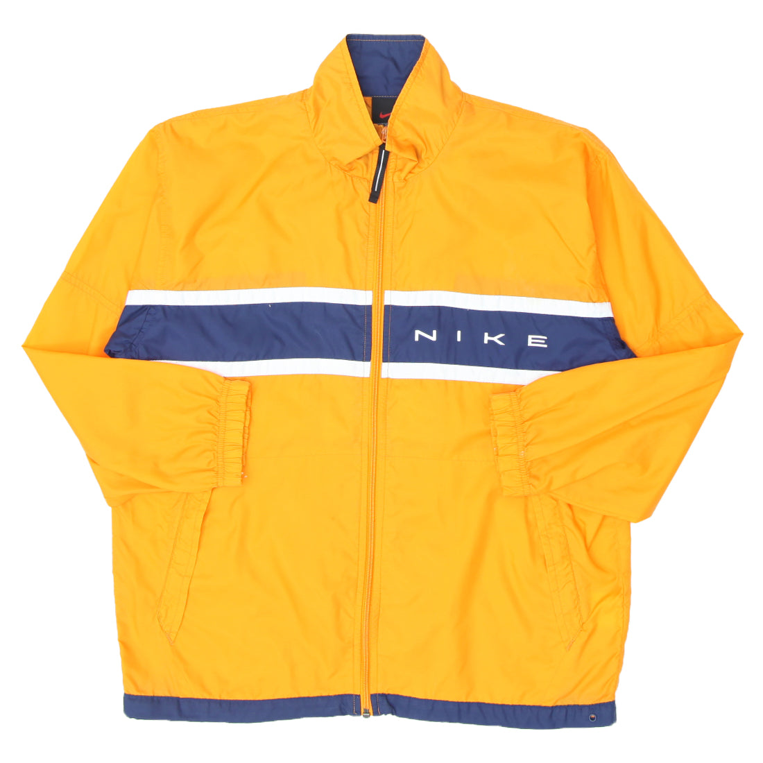 Yellow white and blue nike windbreaker new arrivals