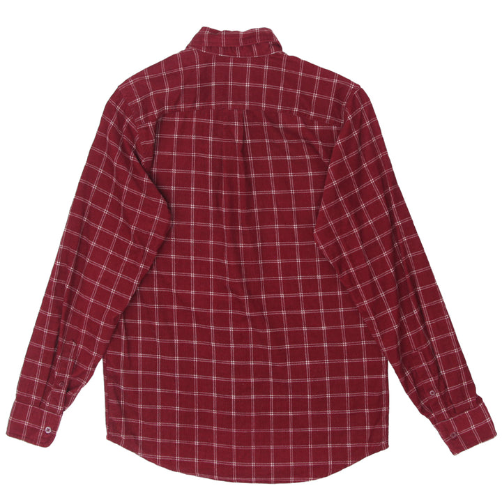 Mens Obey Plaid Corduroy Long Sleeve Shirt