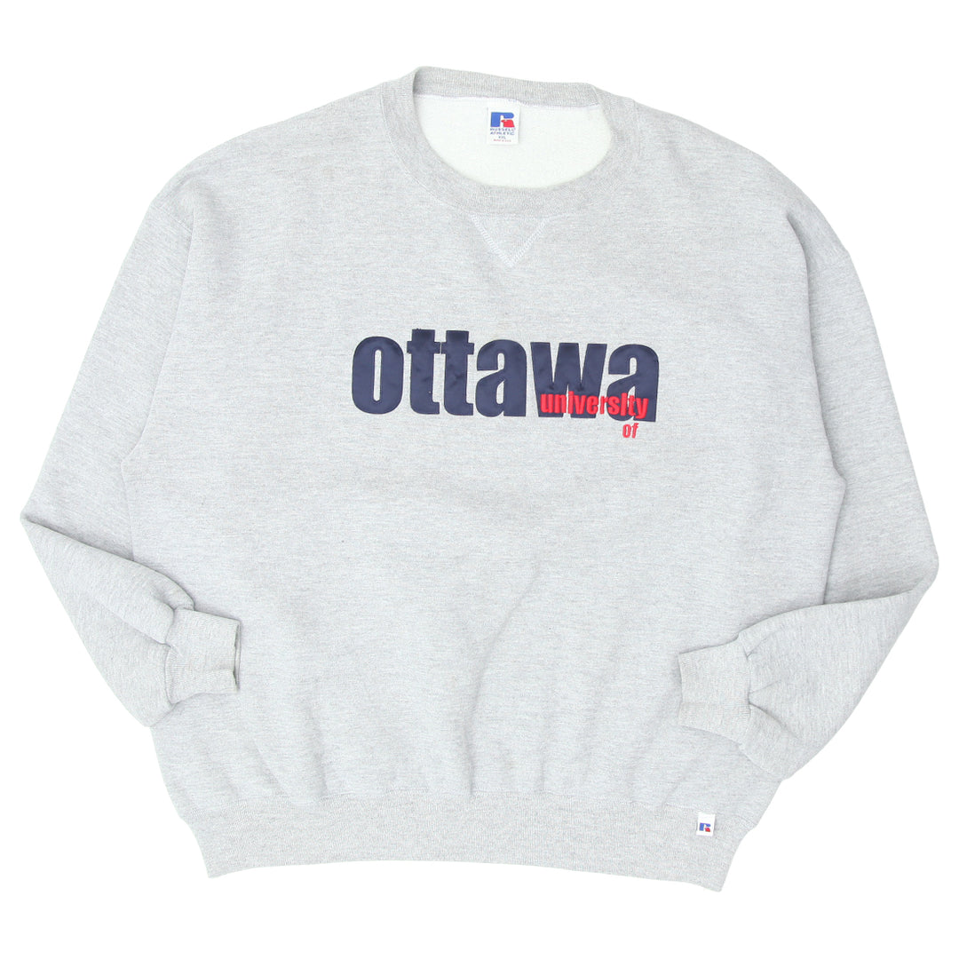 Vintage Russell Athletic University Of Ottawa Sweatshirt Made in USA