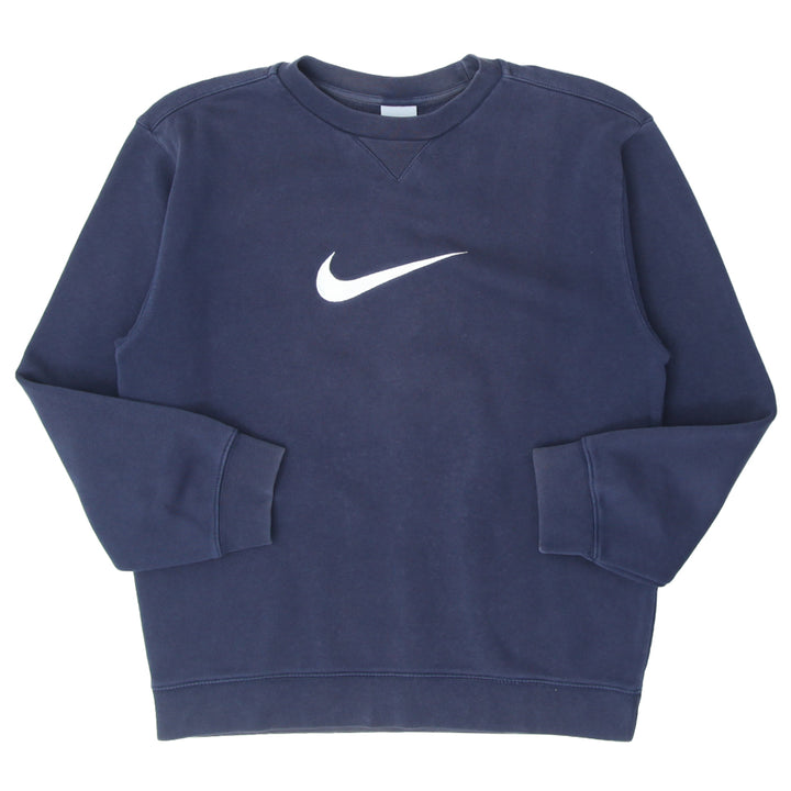 Vintage Nike 2000's Swoosh Embroidered Youth Crewneck Sweatshirt