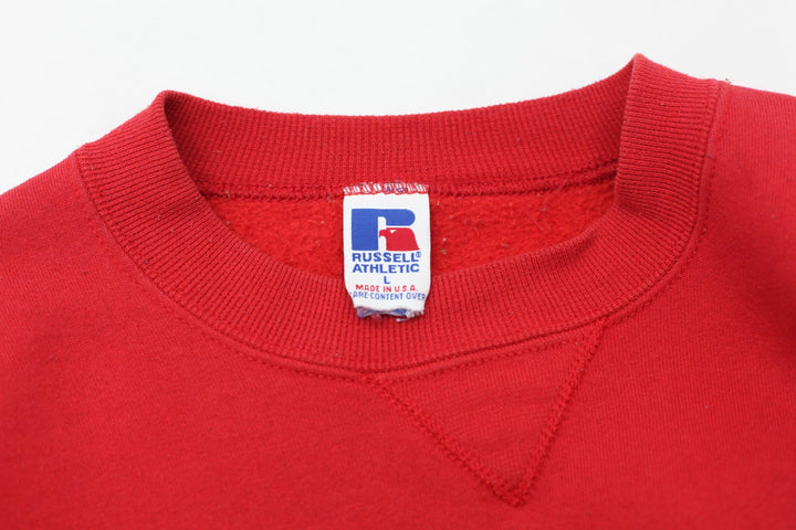 Vintage Russell Athletic Red Crewneck Sweatshirt Made In USA