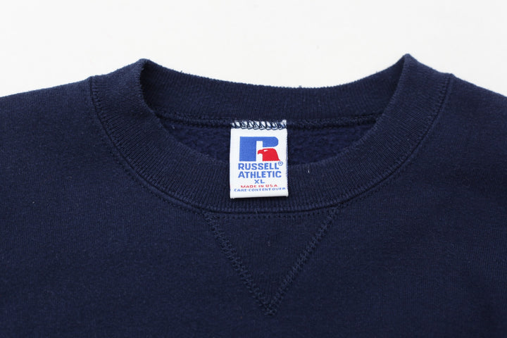 Vintage Russell Athletic Navy Crewneck Sweatshirt Made In USA