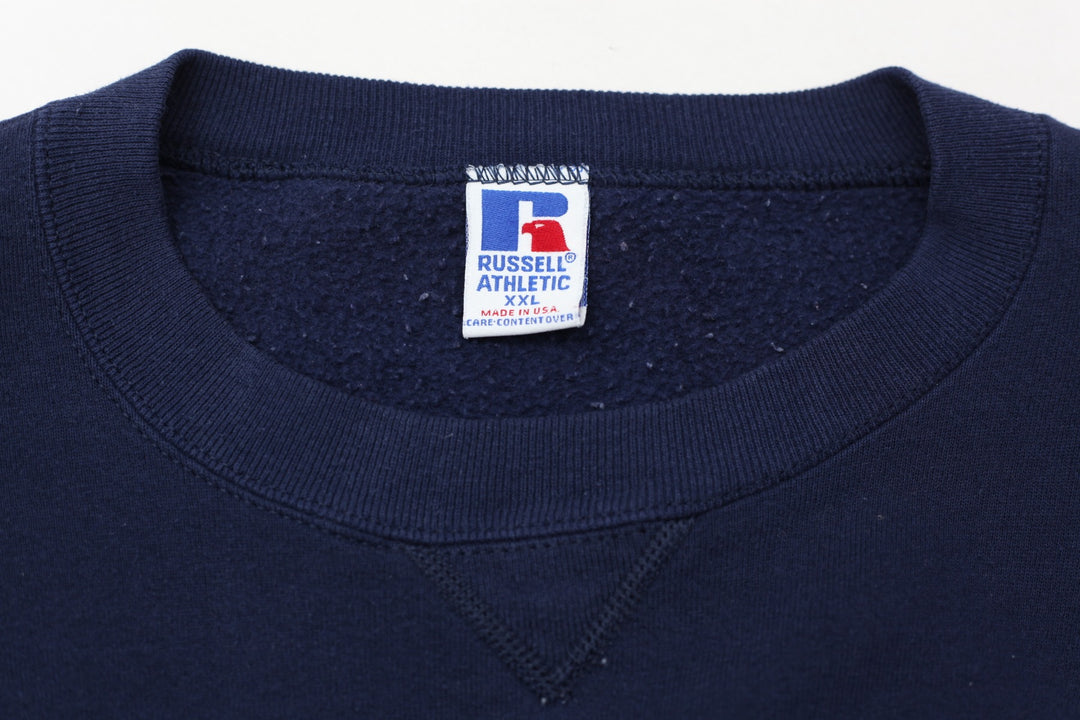 Vintage Russell Athletic Navy Crewneck Sweatshirt Made In USA