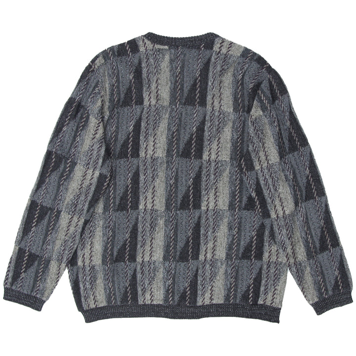 Mens Outline Knitted Crewneck Sweater