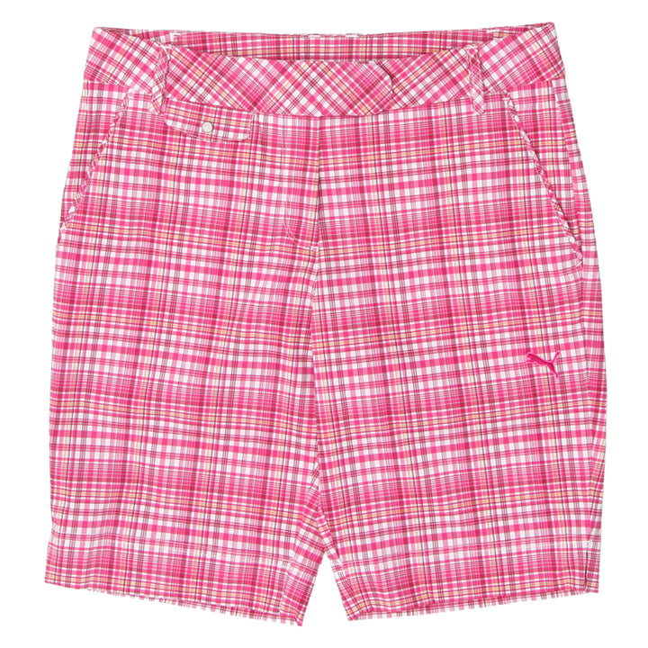 Ladies Puma Checkered Golf Shorts