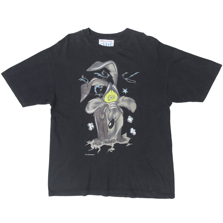 Vintage Wile E. Coyote & Road Runner T-Shirt Black 50 A La Sombra XL