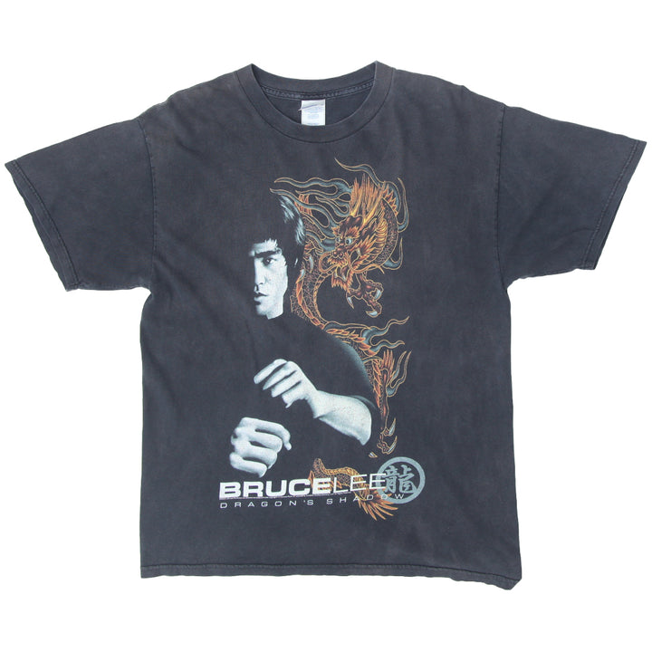 Vintage Bruce Lee Dragon's Shadow T-Shirt Black Tennessee River L