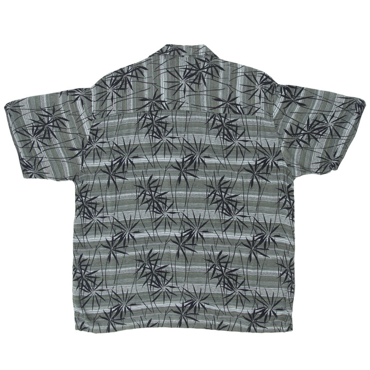 Mens Montage Collection Leaf Print Hawaiian Shirt