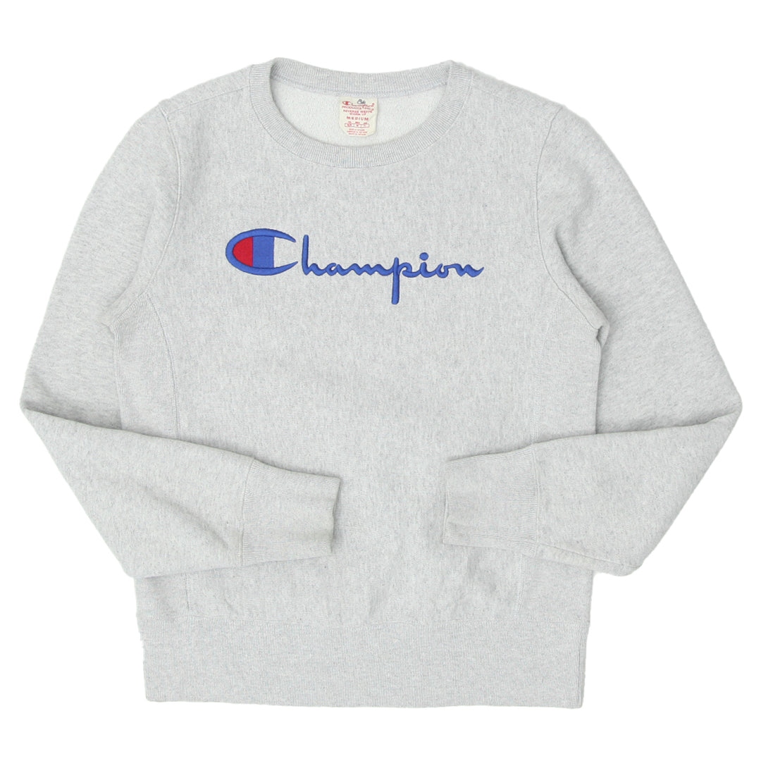 Vintage Champion Reverse Weave Embroidered Ladies Crewneck Warm Up Sweatshirt