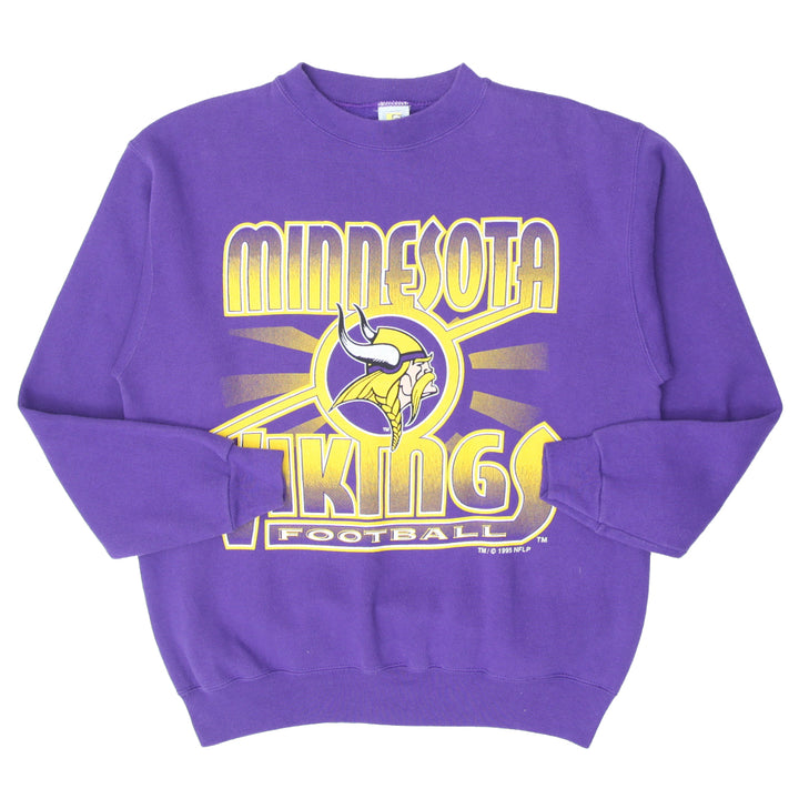 Vintage 1993 NFL Minnesota Vikings Football Crewneck Sweatshirt Made In USA