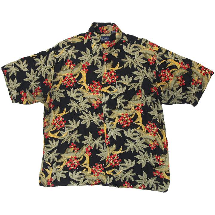 Mens Puritan Floral Hawaiian Shirt