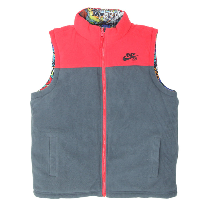 Boys Youth Nike SB Comic Reversible Fleece Puffer Vest