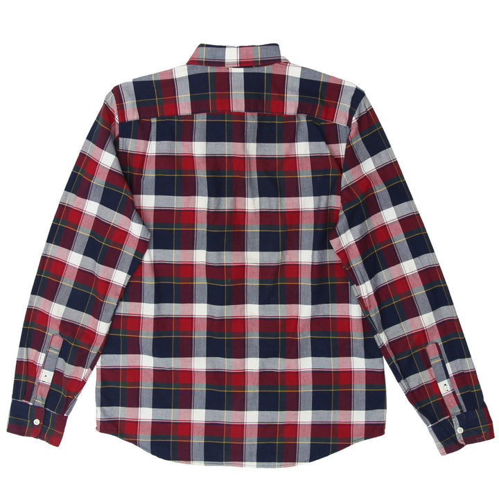 Mens GAP Slim Fit Plaid Long Sleeve Shirt