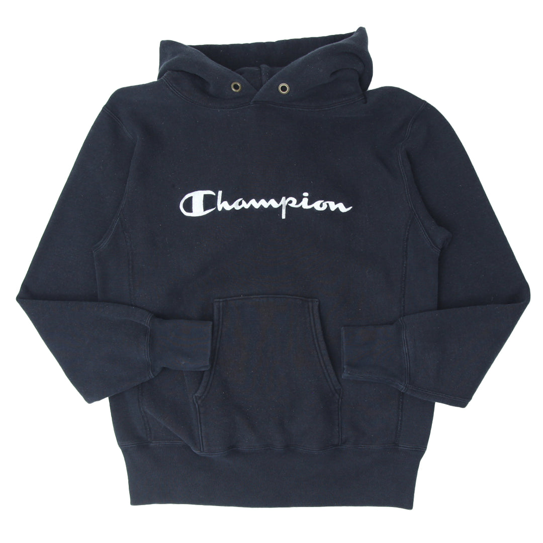 Vintage Champion Reverse Weave Logo Embroidered Warm Up Pullover Hoodie