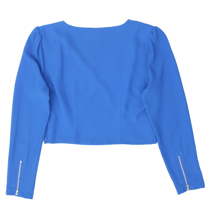 Ladies Bebe Long Sleeve Crop Top