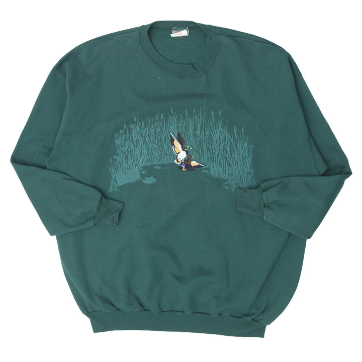 Vintage Thunderbird Duck Embroidered Crewneck Sweatshirt