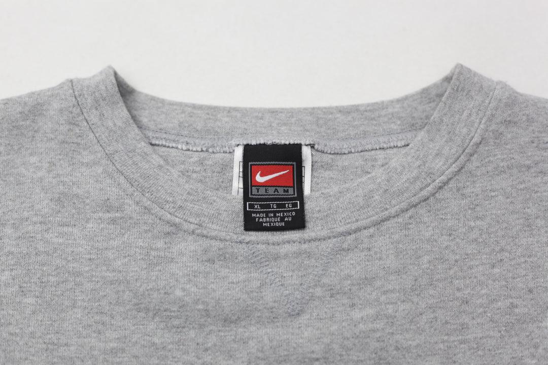 Vintage Nike Team Swoosh Embroidered Crewneck Sweatshirt