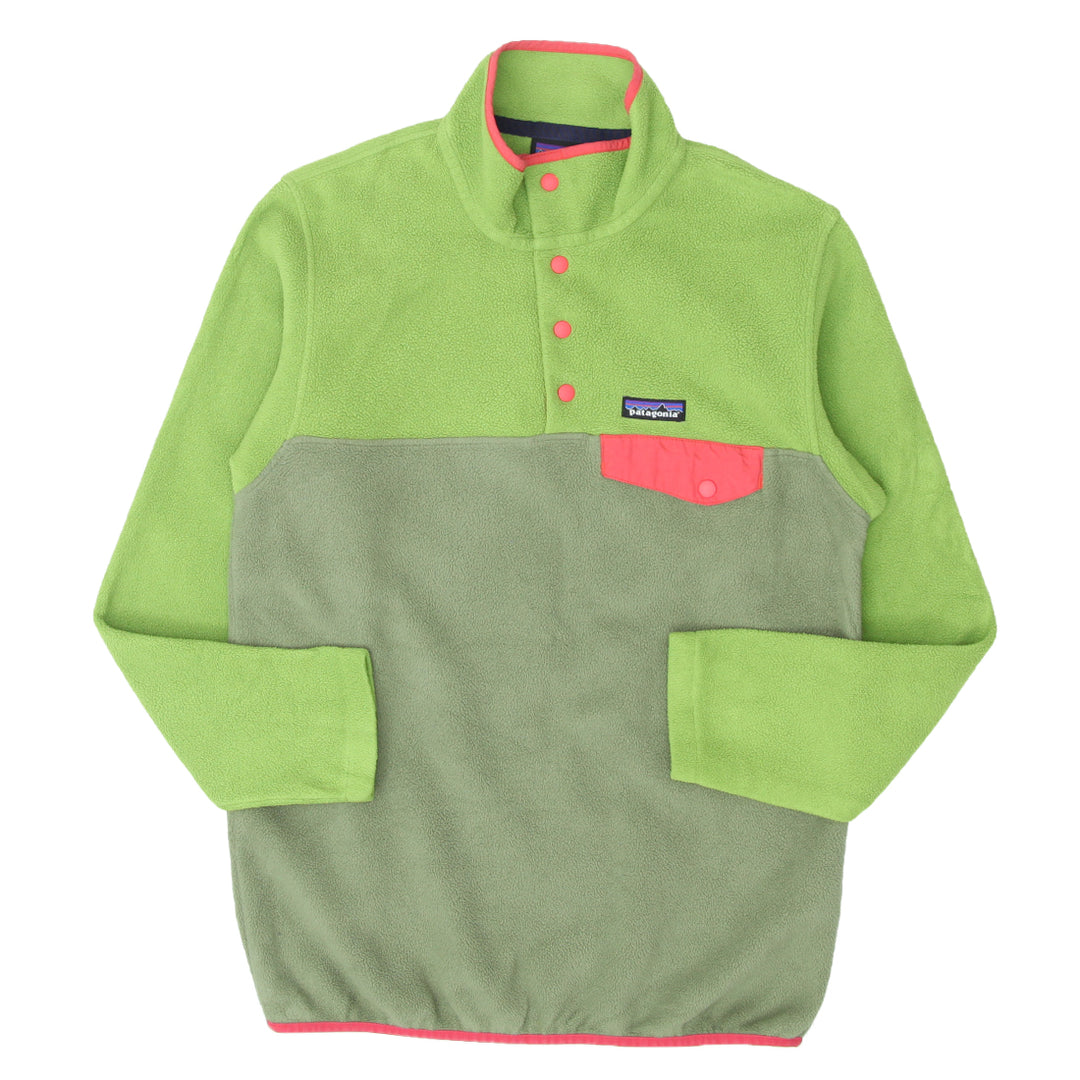 Ladies Patagonia Synchilla Two Tone Snap-T Fleece Pullover