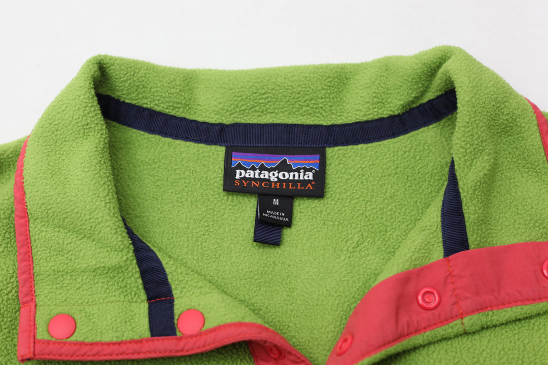Ladies Patagonia Synchilla Two Tone Snap-T Fleece Pullover