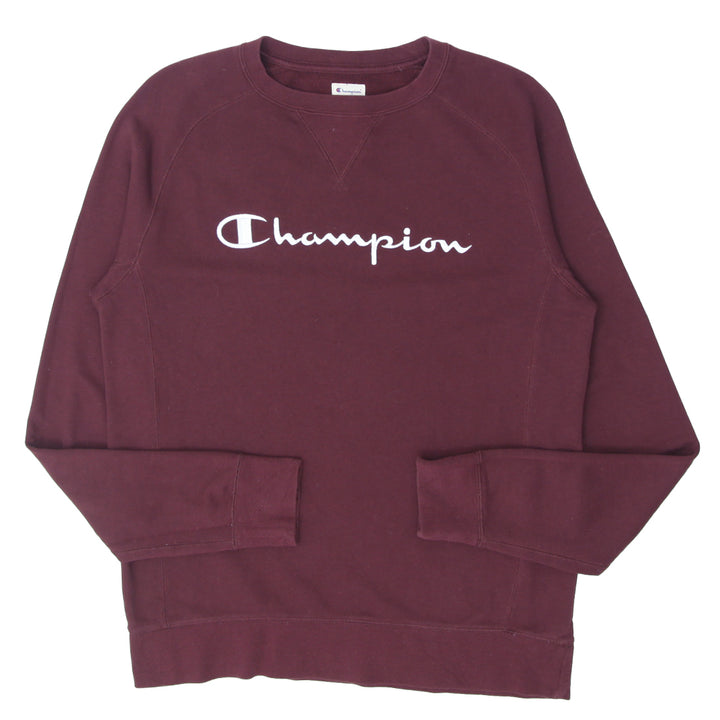 Champion Spell Out Embroidered Logo  Ladies Crewneck Sweatshirt