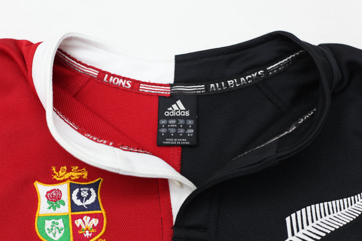 2005 Vintage Adidas British Irish Lions New Zealand All Black Rugby T-Shirt