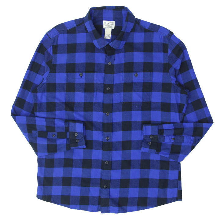 L.L. Bean Slightly Fitted Plaid Mens Shirt