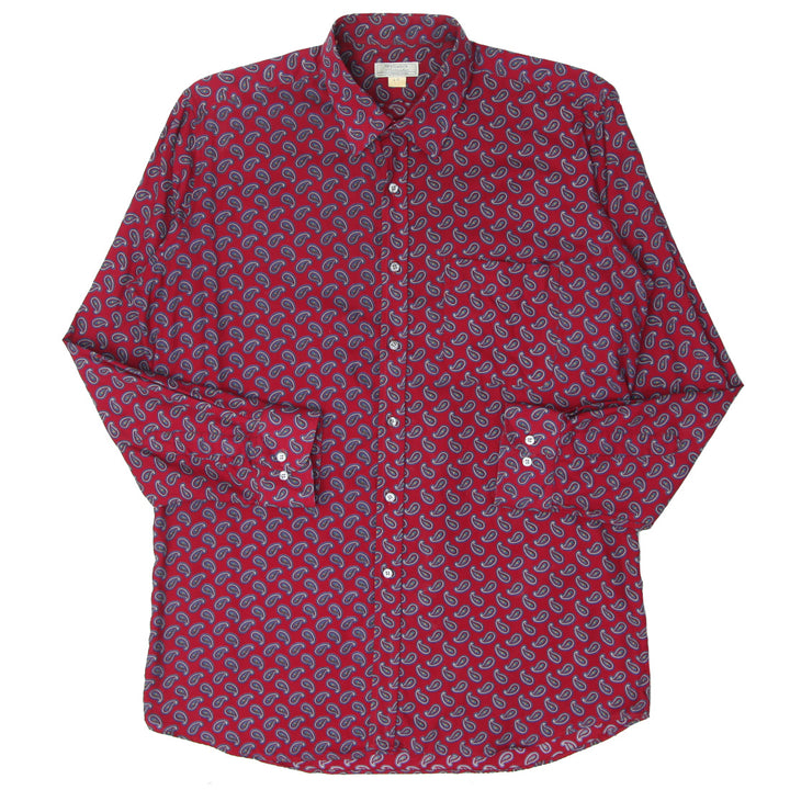 Pegasus Mens Paisley Button Down Collar Shirt